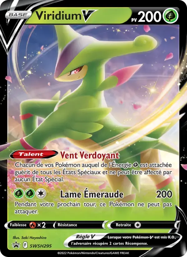 Carte Pokémon Viridium V #SWSH295 — Promos Épée et Bouclier