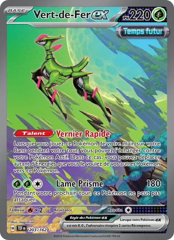 Carte Pokémon Vert-de-Fer-ex #203 — Forces Temporelles