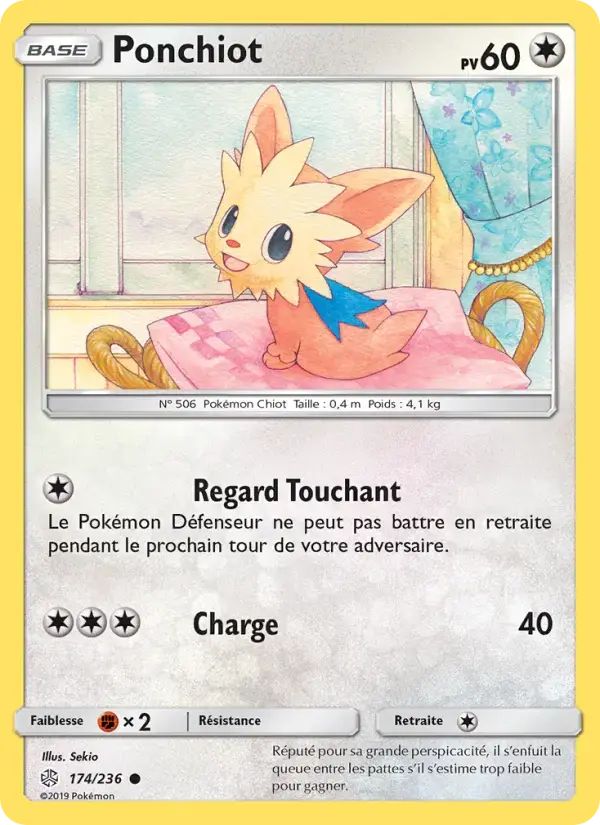 Carte Pokémon Ponchiot #174 — Éclipse Cosmique