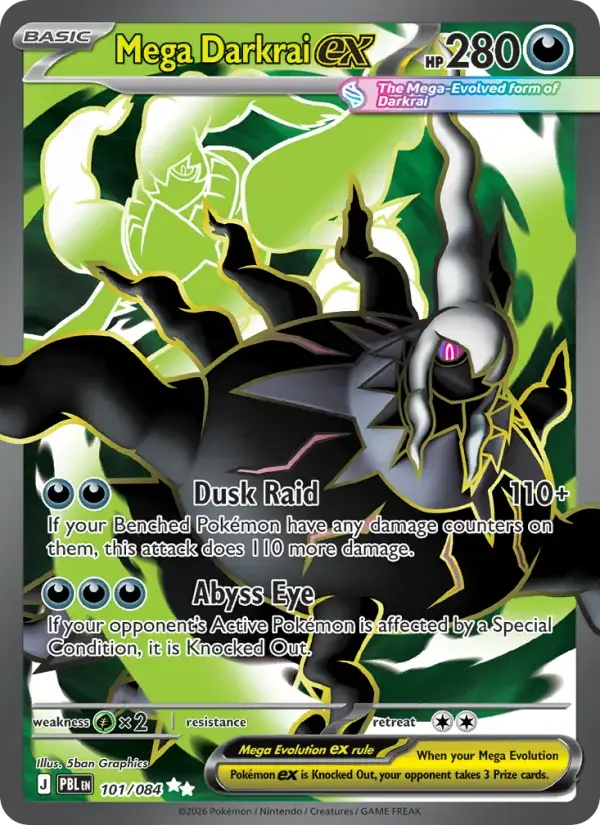 Mega Darkrai ex #101 — Pitch Black