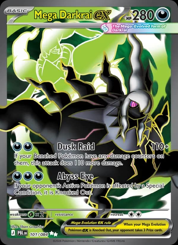 Mega Darkrai ex #101 — Pitch Black