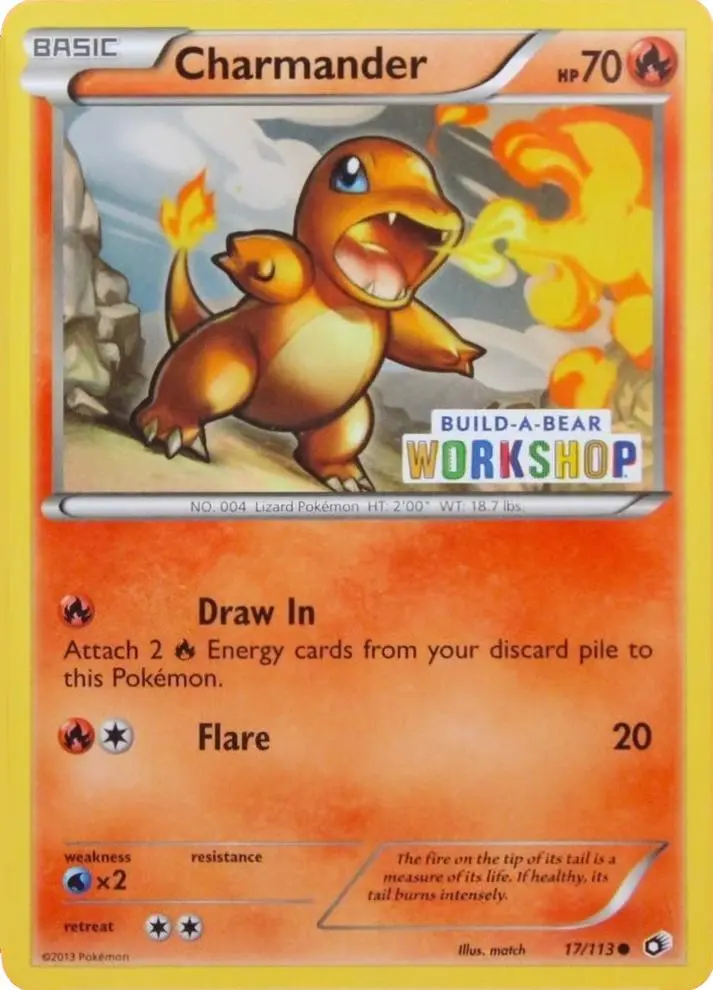 Carte Pokémon Salamèche #17 Stamp — Trésors Légendaires