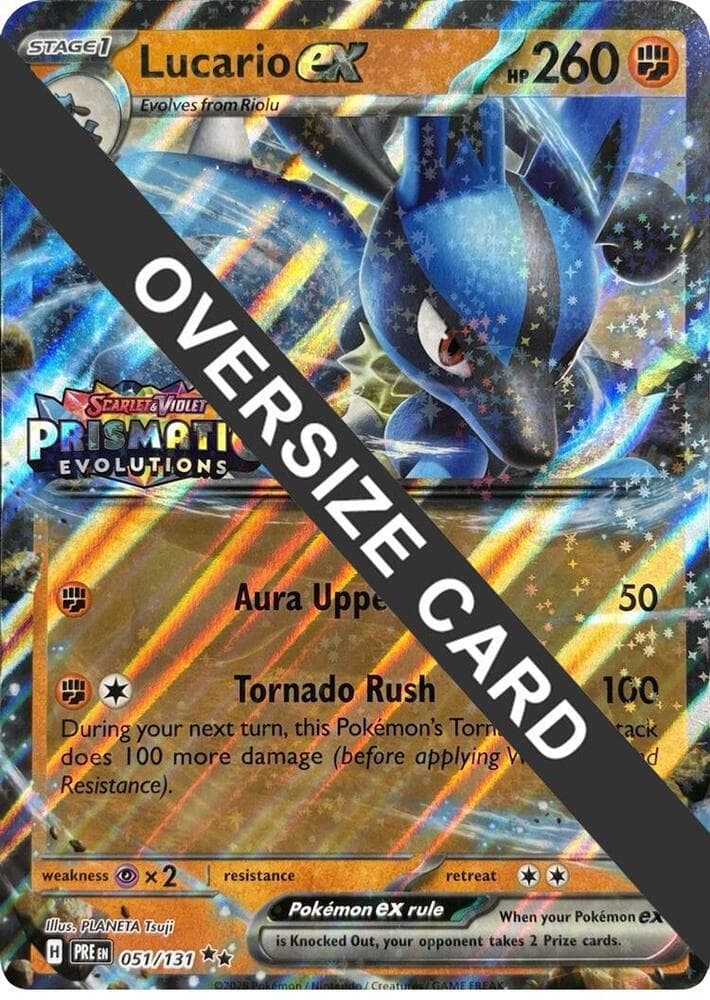 Lucario ex #051 Stamp V2 — Prismatic Evolutions