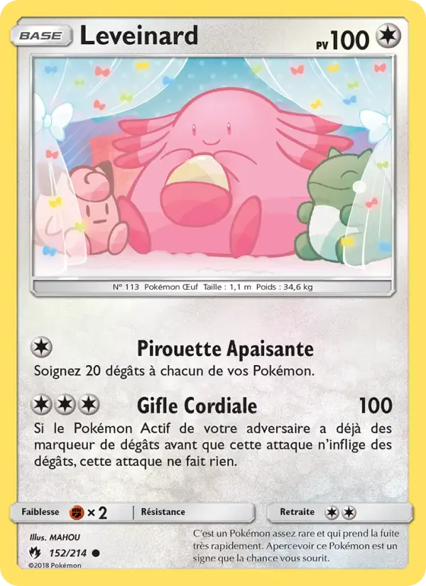 Carte Pokémon Leveinard #152 — Tonnerre Perdu