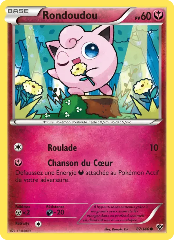 Carte Pokémon Rondoudou #87 — XY
