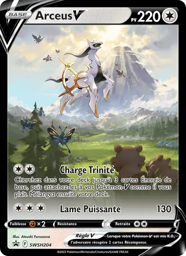 Carte Pokémon Arceus V #SWSH204 — Promos Épée et Bouclier