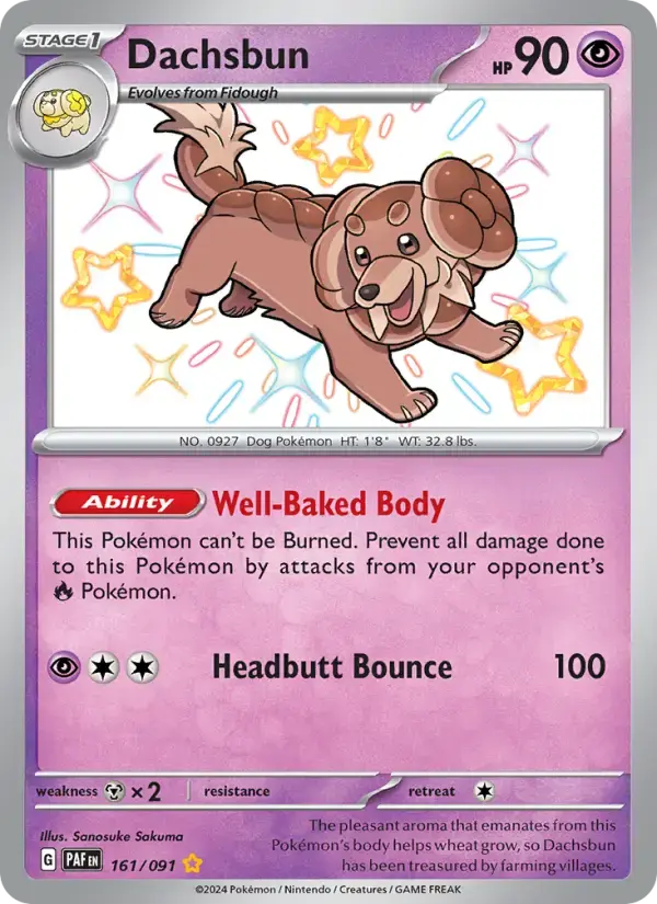 Dachsbun #161 — Paldean Fates