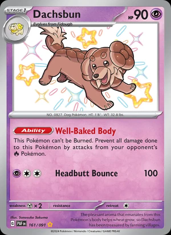 Dachsbun #161 — Paldean Fates