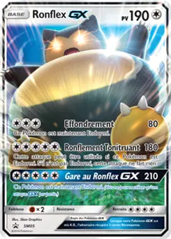 Carte Pokémon Ronflex GX #SM05 — Promos Soleil et Lune