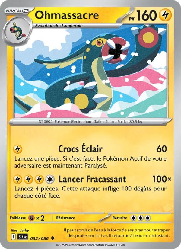 Carte Pokémon Ohmassacre #032 — Foudre Noire