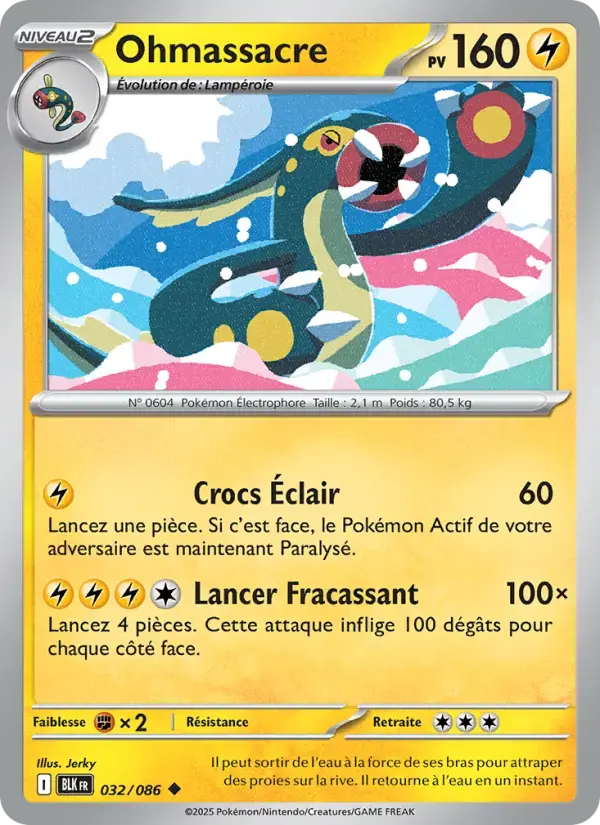 Carte Pokémon Ohmassacre #032 — Foudre Noire