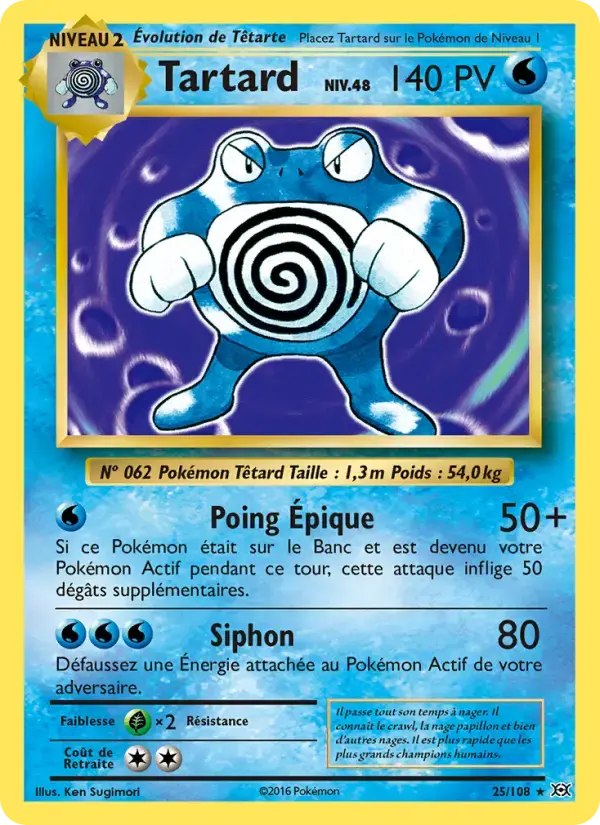 Carte Pokémon Tartard #25 — Évolutions XY