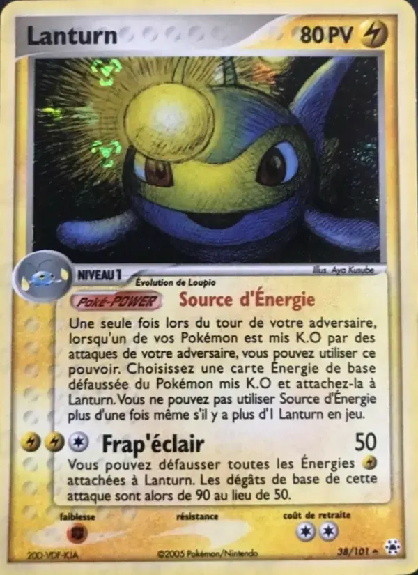 Carte Pokémon Lanturn #38 — Légendes Oubliées