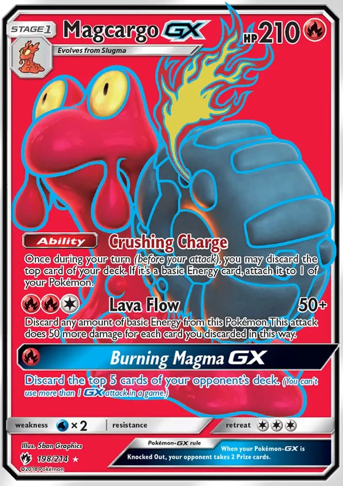 Magcargo GX #198 — Lost Thunder