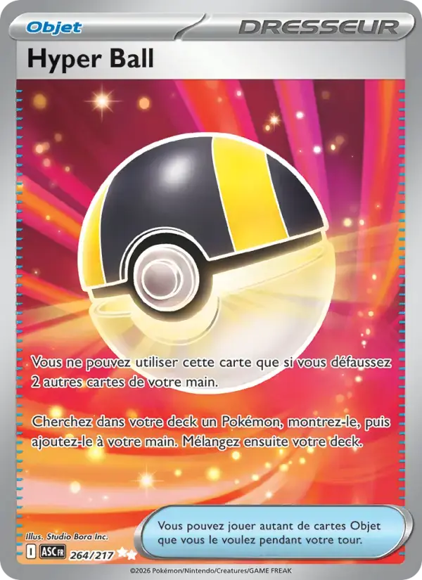 Carte Pokémon Hyper Ball #264 — Héros Transcendants