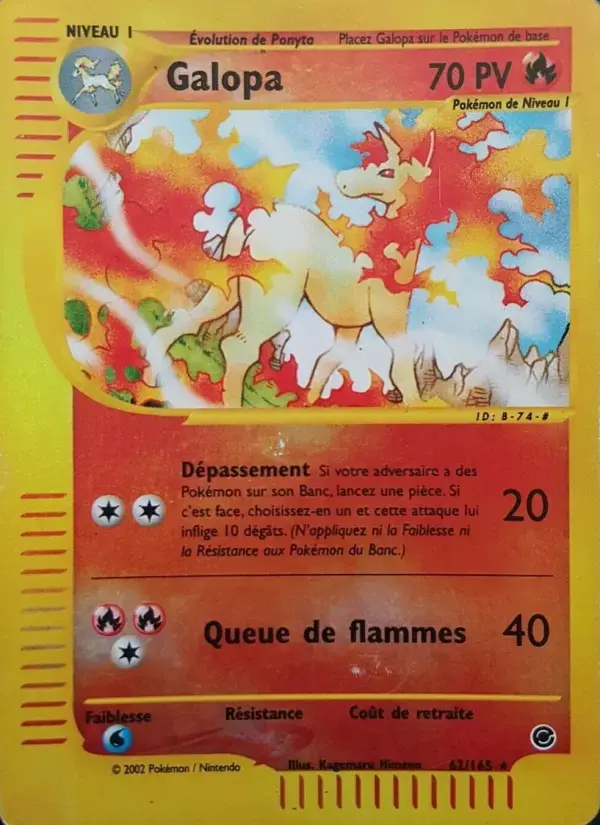 Carte Pokémon Galopa #62 — Expédition