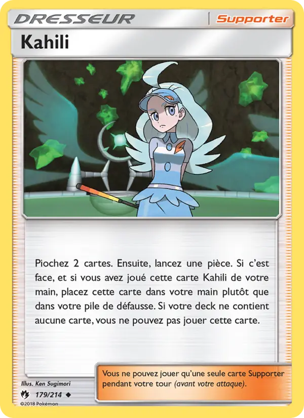 Carte Pokémon Kahili #179 — Tonnerre Perdu