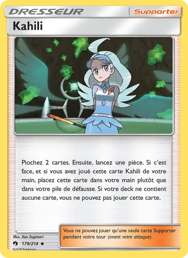 Carte Pokémon Kahili #179 — Tonnerre Perdu