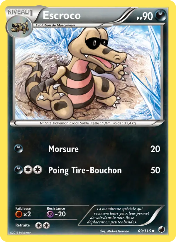 Carte Pokémon Escroco #69 — Glaciation Plasma