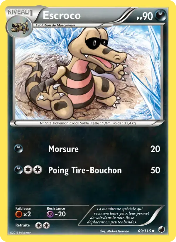 Carte Pokémon Escroco #69 — Glaciation Plasma