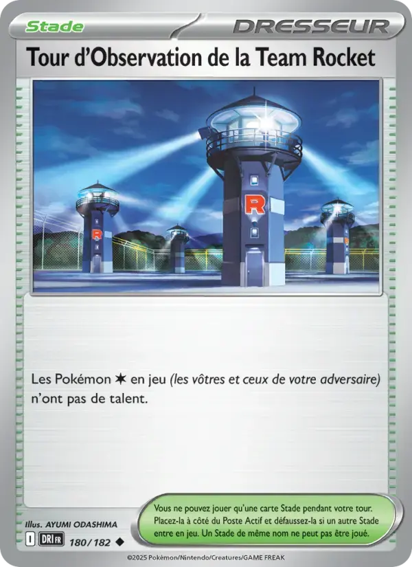 Carte Pokémon Tour d'Observation de la Team Rocket #180 — Rivalités Destinées