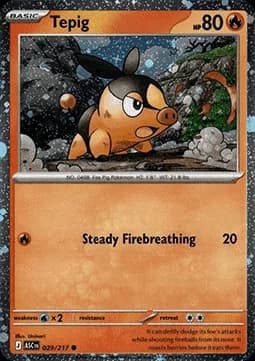 Tepig #029 Cosmos Holo — Ascended Heroes