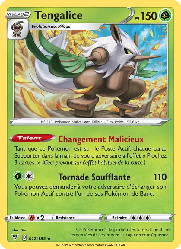 Carte Pokémon Tengalice #12 — Voltage Éclatant