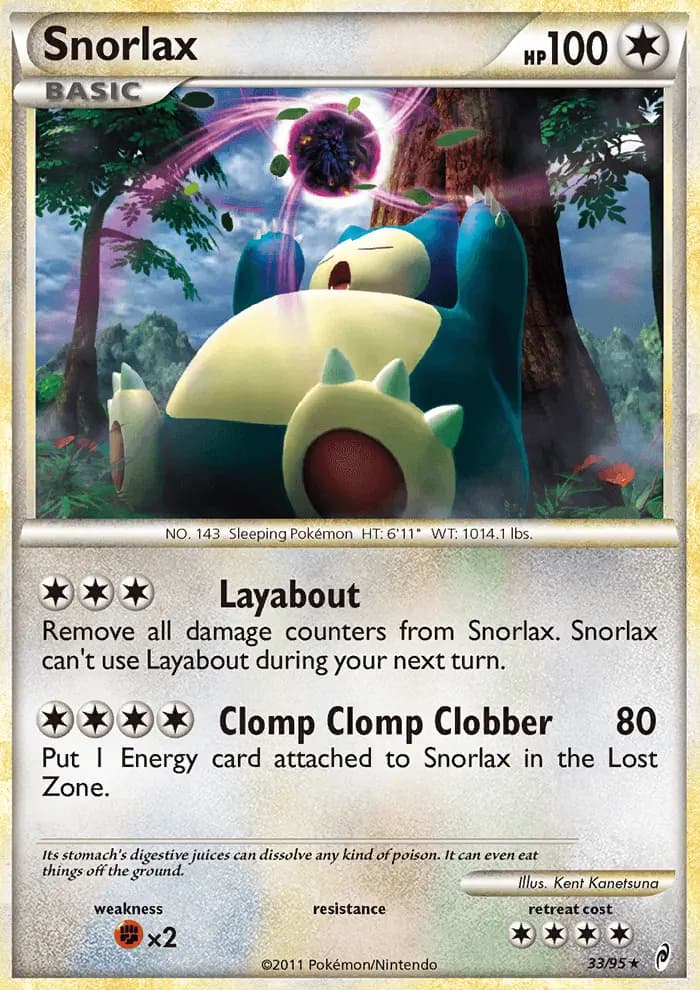 Carte Pokémon Ronflex #33 — L'Appel des Légendes