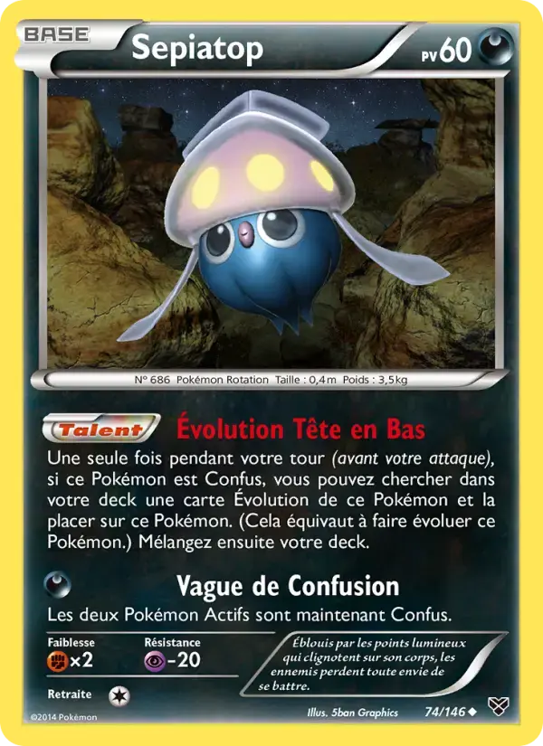 Carte Pokémon Sepiatop #74 — XY