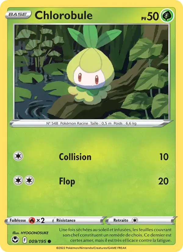 Carte Pokémon Chlorobule #009 — Tempête Argentée