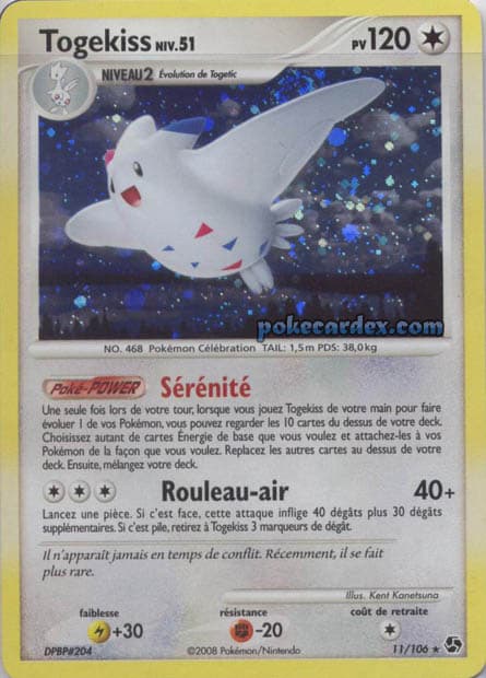 Carte Pokémon Togekiss #11 — Grands Envols