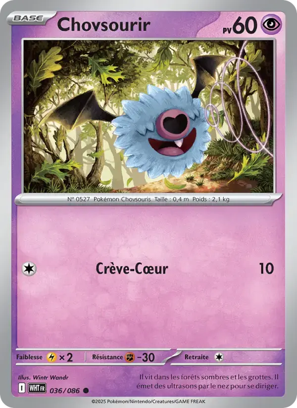 Carte Pokémon Chovsourir #036 — Flamme Blanche