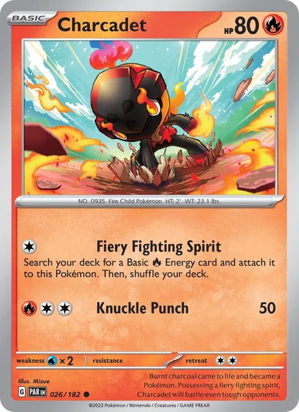 Carte Pokémon Charbambin #026 — Faille Paradoxe
