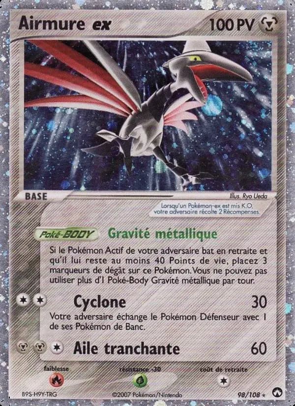 Carte Pokémon Airmure ex #98 — Gardiens du Pouvoir