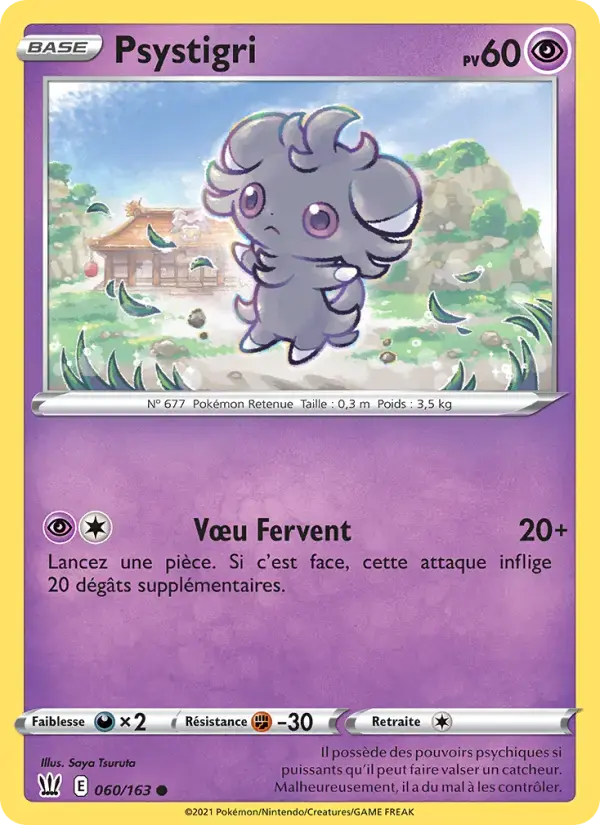 Carte Pokémon Psystigri #60 — Styles de Combat