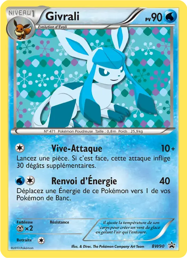 Carte Pokémon Givrali #BW90 — Promos Noir et Blanc