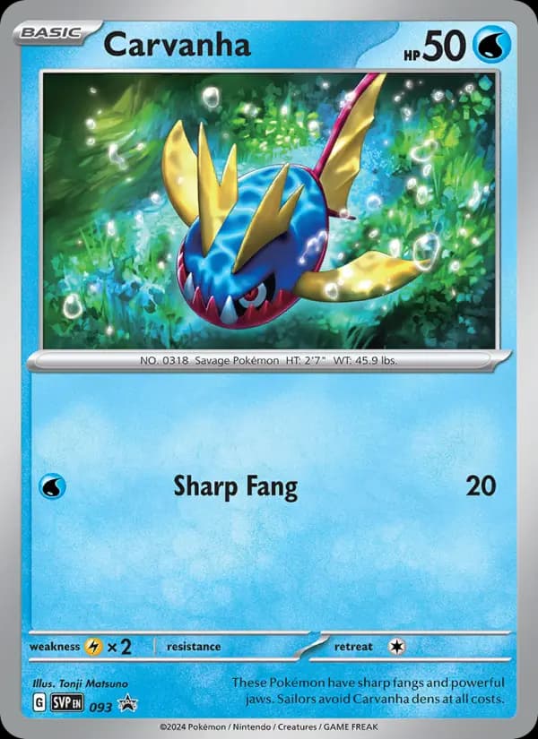 Carvanha #093 — Scarlet & Violet Promos