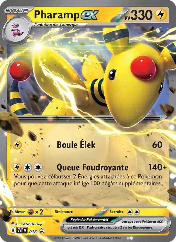 Carte Pokémon Pharamp-ex #016 — Promos Écarlate et Violet