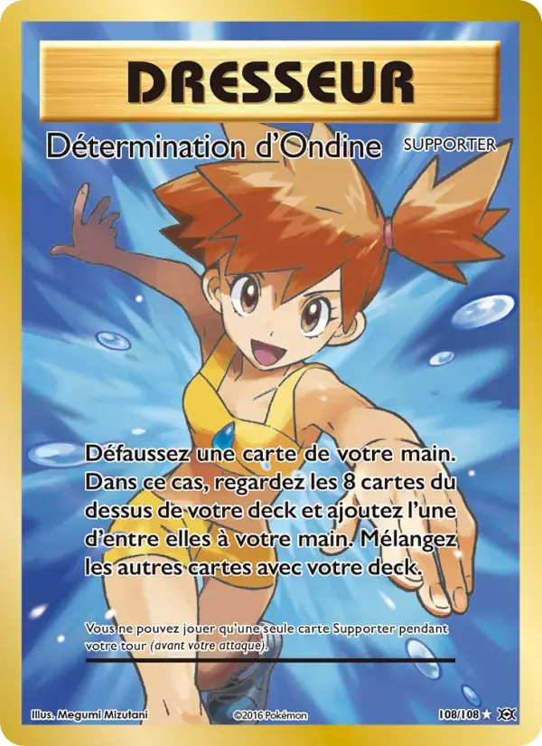 Carte Pokémon Détermination d'Ondine #108 — Évolutions XY