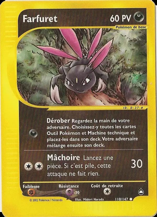 Carte Pokémon Farfuret #110 — Aquapolis