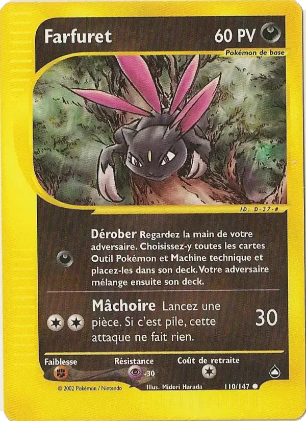 Carte Pokémon Farfuret #110 — Aquapolis