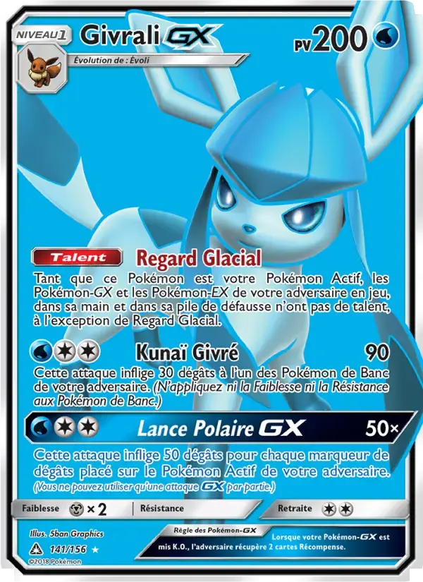 Carte Pokémon Givrali GX #141 — Ultra-Prisme