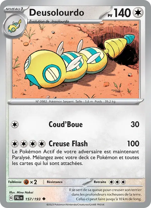 Carte Pokémon Deusolourdo #157 — Évolutions à Paldea