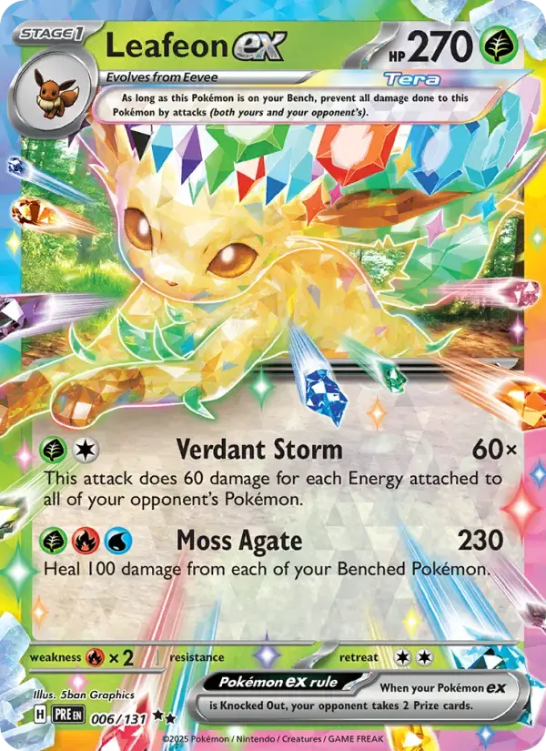 Leafeon ex #006 — Prismatic Evolutions