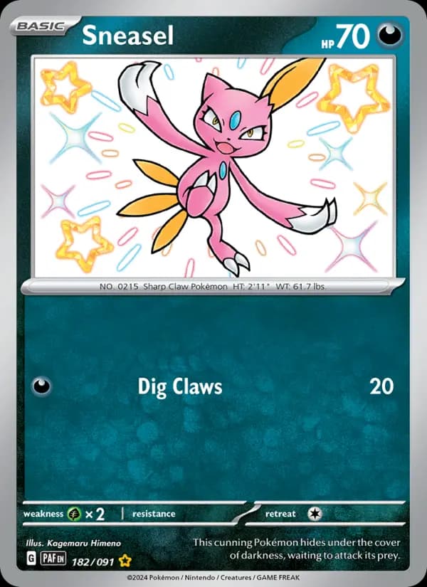 Sneasel #182 — Paldean Fates