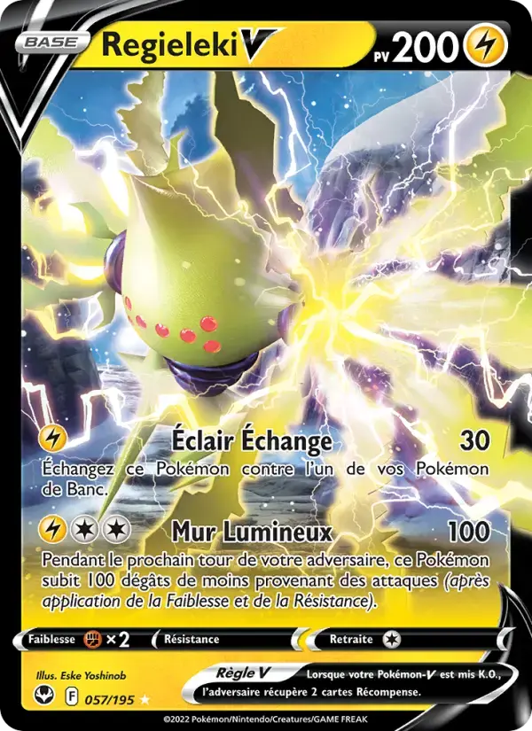 Carte Pokémon Regieleki V #057 — Tempête Argentée