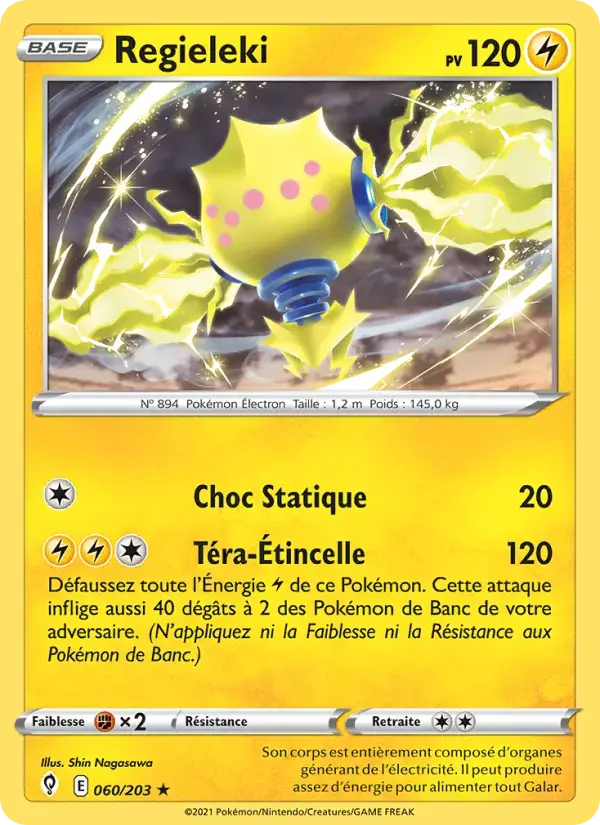 Carte Pokémon Regieleki #60 — Évolution Céleste