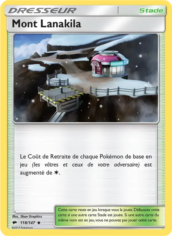 Carte Pokémon Mont Lanakila #118 — Ombres Ardentes