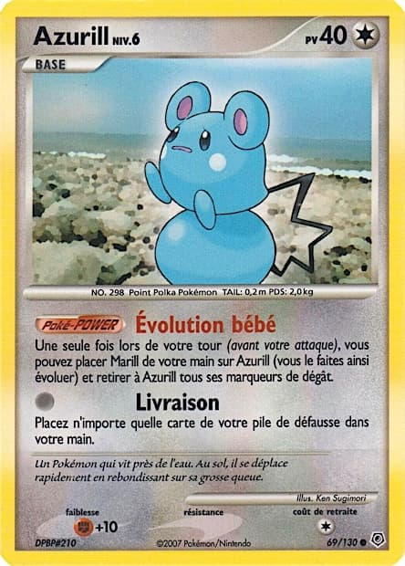 Carte Pokémon Azurill #69 — Diamant et Perle