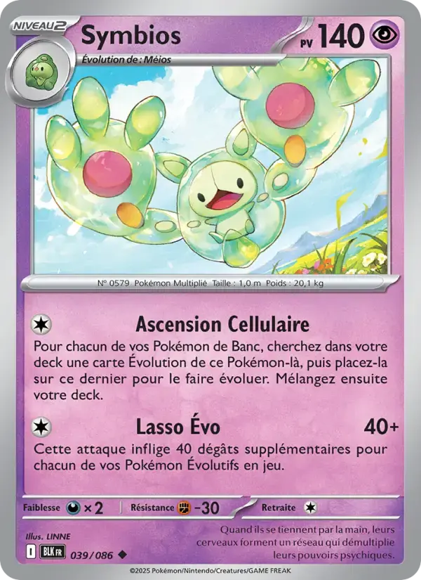 Carte Pokémon Symbios #039 — Foudre Noire